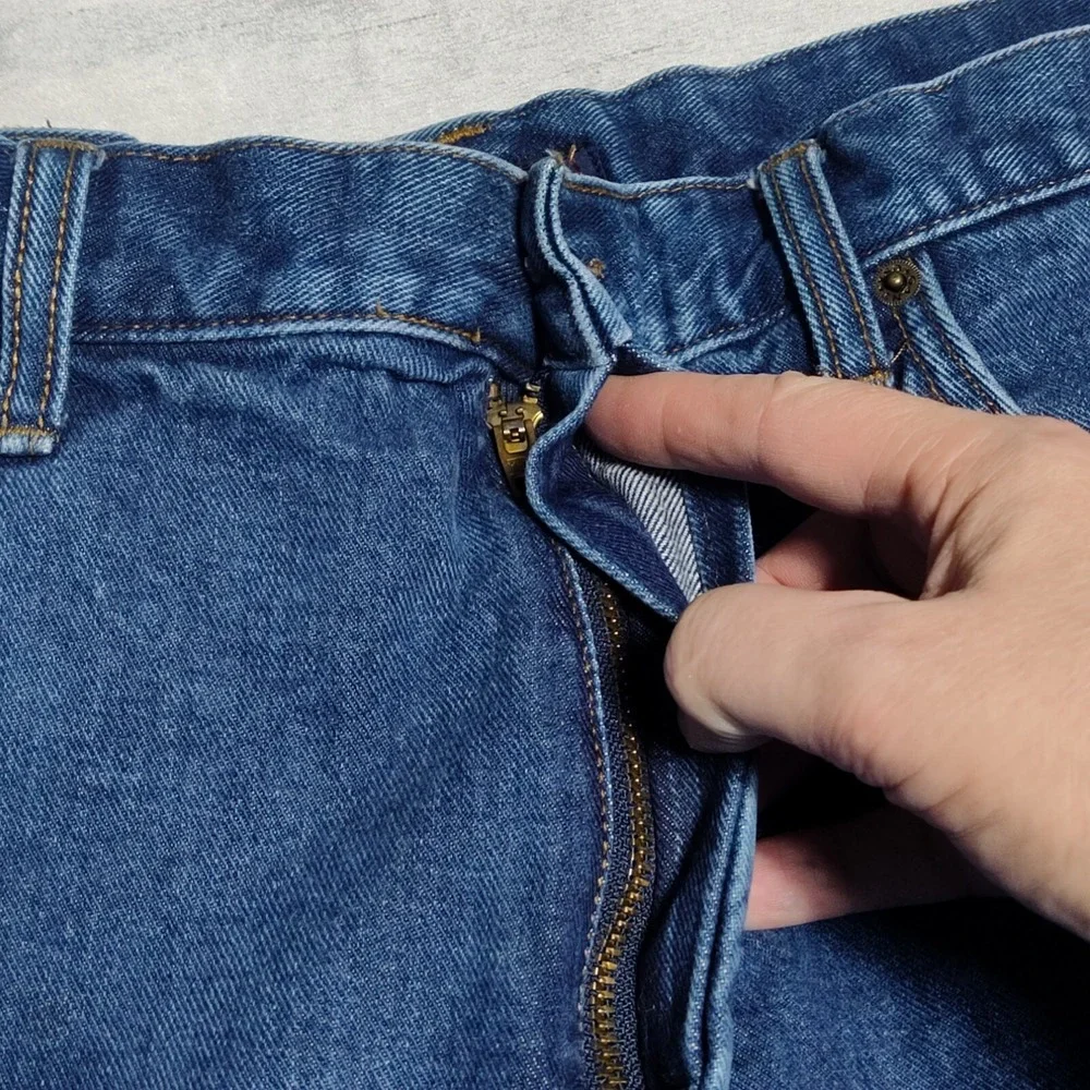 VTG GANT USA Men 38X32 (Actual 37x31)‎ Blue Denim Five Pocket Jeans